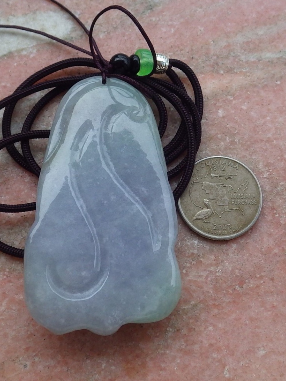 Certified Hand Carved Natural Burma Grade A Jade jadeite Dragon Pendant Necklace - Picture 7 of 8